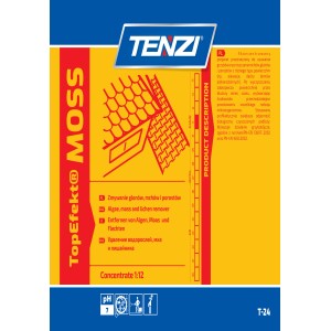 Tenzii TopEfekt MOSS koncentrat do czyszczenia, usuwa algi, mech i porosty.