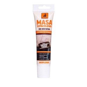 Tuba szpachli do drewna, szybkoschnąca, do napraw i poprawek.