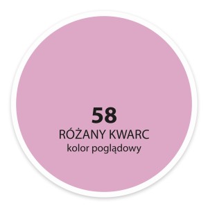 Próbka koloru farby do ścian, Odcień Różowy Kwarc (58).