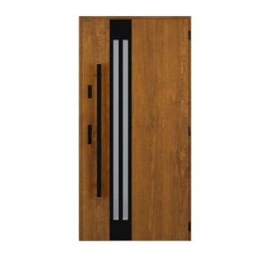 Wiśniowski Drzwi zewnętrzne Tornado STOPS pochwyt Złoty Dąb 90P