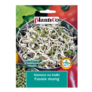 Opakowanie nasion fasoli mung do kiełkowania. Idealne na kiełki.