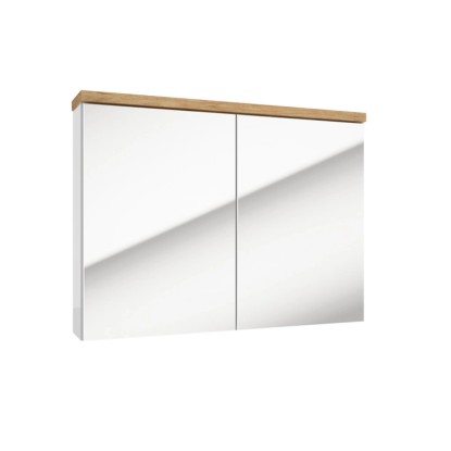 Defra Szafka lustrzana Space Nobu 80 cm biała / dąb