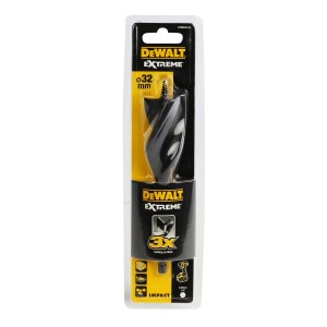 Wiertło do drewna DeWalt Extreme 32 mm, zapakowane.