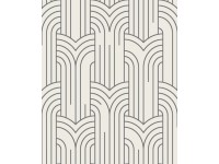 Tapeta winylowa na flizelinie Art Deco srebrna