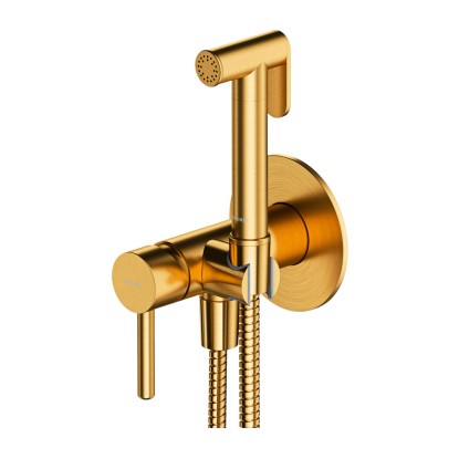 Omnires System bidetowy podtynkowy Auron złoto szczotkowane