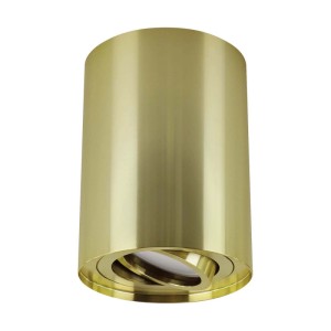 Struhm Lampa sufitowa natynkowa tuba HARY C 1xGU10 35W 12,5x9,4cm złota