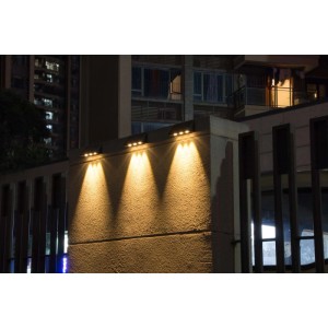 Düwi Kinkiet solarny NOTE 3x0,5W ciepła biel 45/60lm IP44 czarny