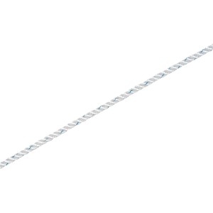 Biała lina PA, Ø 6 mm, sprzedawana na metry. Wszechstronna, odporna na ścieranie i promieniowanie UV.