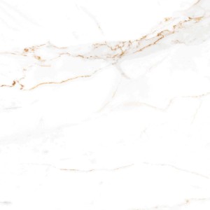 Biała płytka podłogowa z efektem marmuru do wnętrz.