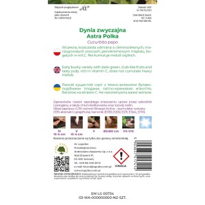 Legutko Dynia zwyczajna Astra Polka zaprawiana 3g
