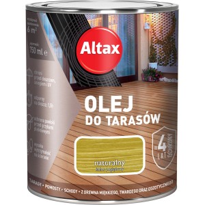 Altax olej do tarasów, puszka. Olej do drewna na tarasy, chroni przed warunkami atmosferycznymi.