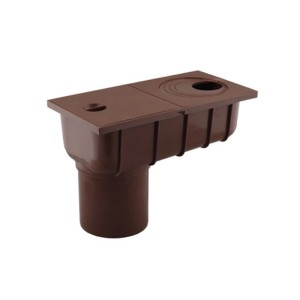 ACO Osadnik rynny dolny brązowy 50-100 mm