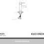 Kuchinox Bateria umywalkowa stojąca bez korka Noia czarna_2