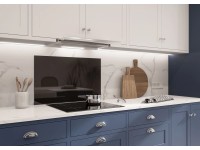 Panel kuchenny szklany czarny - 50 x 80 cm