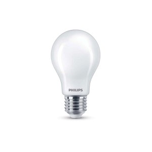 Biała żarówka LED E27 Philips, standardowy kształt.
