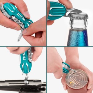 TOTAL Tools Scyzoryk wielofunkcyjny 15 funkcji
