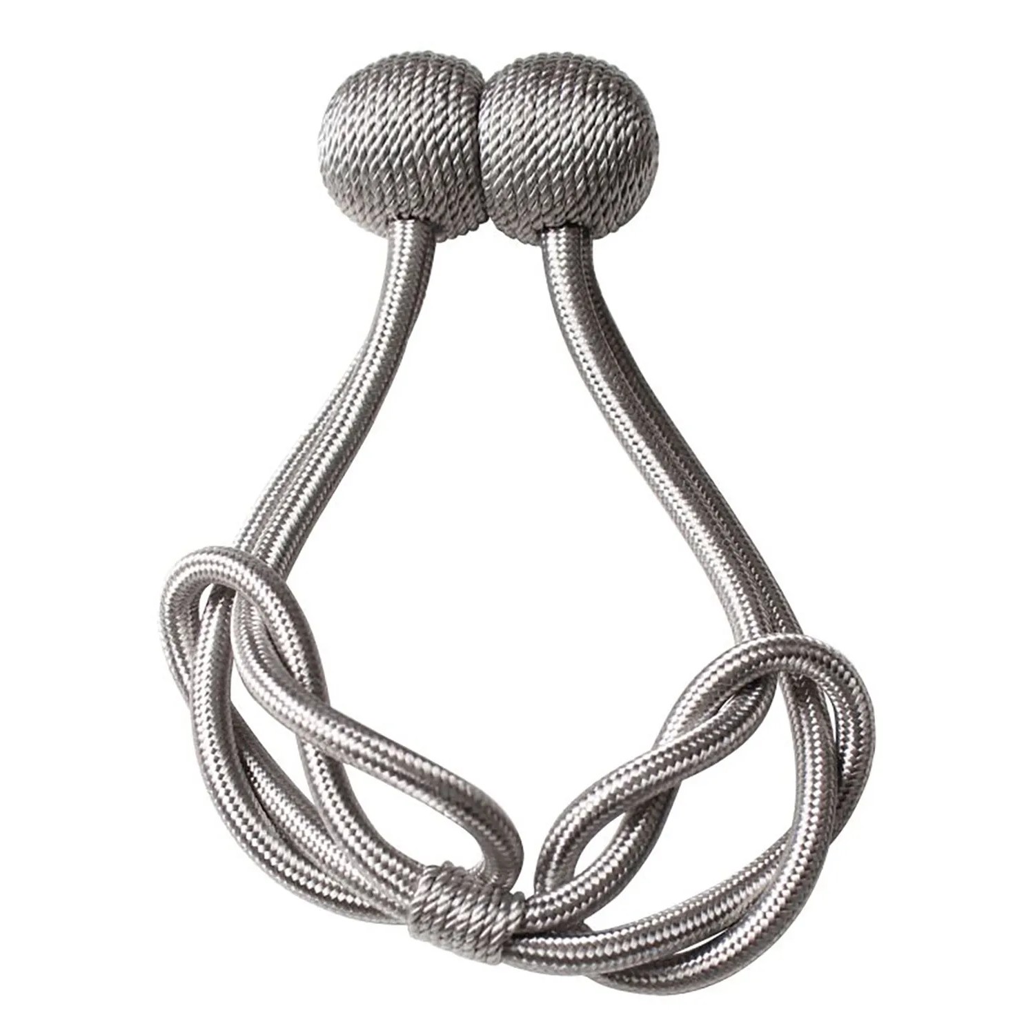 Magnes dekoracyjny do zasłon 7 x 41 x 2 cm szary