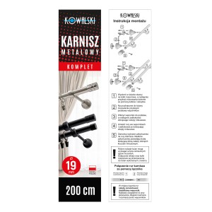 t.b.t. Karnisze: Szczegółowy widok instrukcji montażu i produktu.