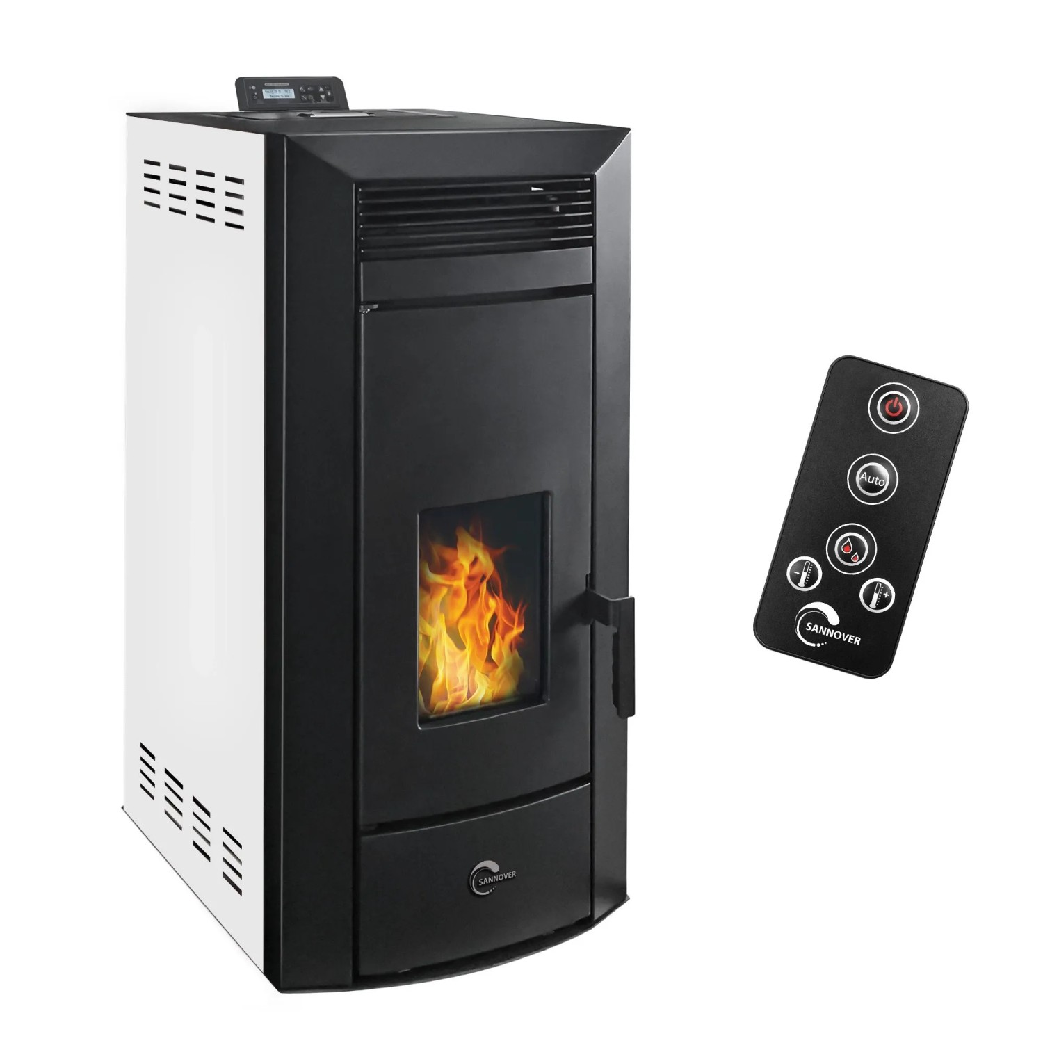 Sannover Hydrauliczny Piec na Pellet Kleona 22,7 kW Biały