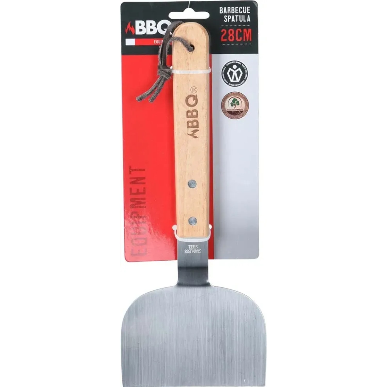 Łopatka BBQ drewniany uchwyt - dł. 28 cm