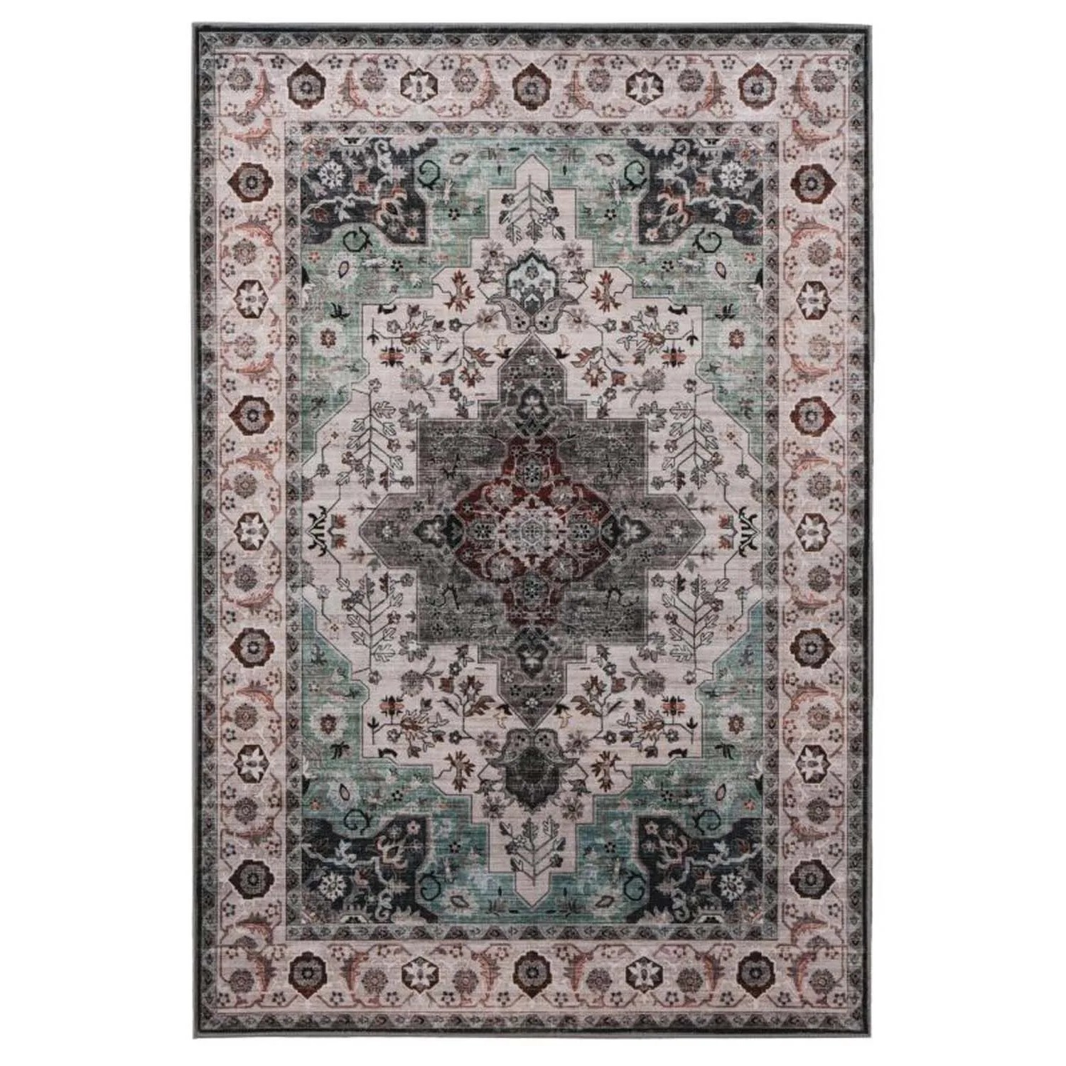 Splendid Dywan drukowany LISBET mikrofibra 160 x 230 cm zielony