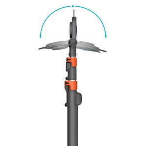 Gardena StarCut Pro L: Sekator do drzew i krzewów z regulowaną głowicą tnącą, teleskopowy.