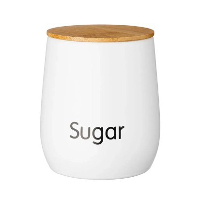 Galicja Pojemnik okrągły na cukier Monaco biały