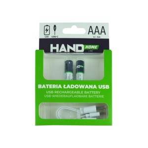 HandHome Bateria ładowana USB-C 2xAAA 750mWh