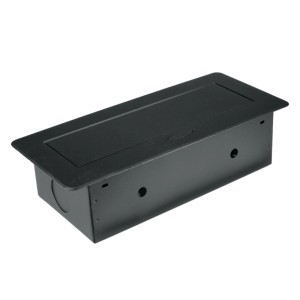 DPM Listwa przedłużacza wpuszczana 3-gniazdowa 2P+Z czarna