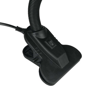 DPM Lampka biurkowa z klipsem 1xE27 40W czarna
