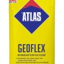 Żółty worek kleju do płytek Atlas Geoflex do prac glazurniczych.