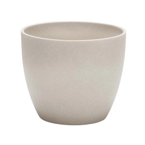 Scheurich osłonka 920, Ø 11 cm, Taupe Stone, ceramiczna doniczka do wnętrz.