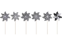 Wiatrak na piku mix wzorów 74,5cm