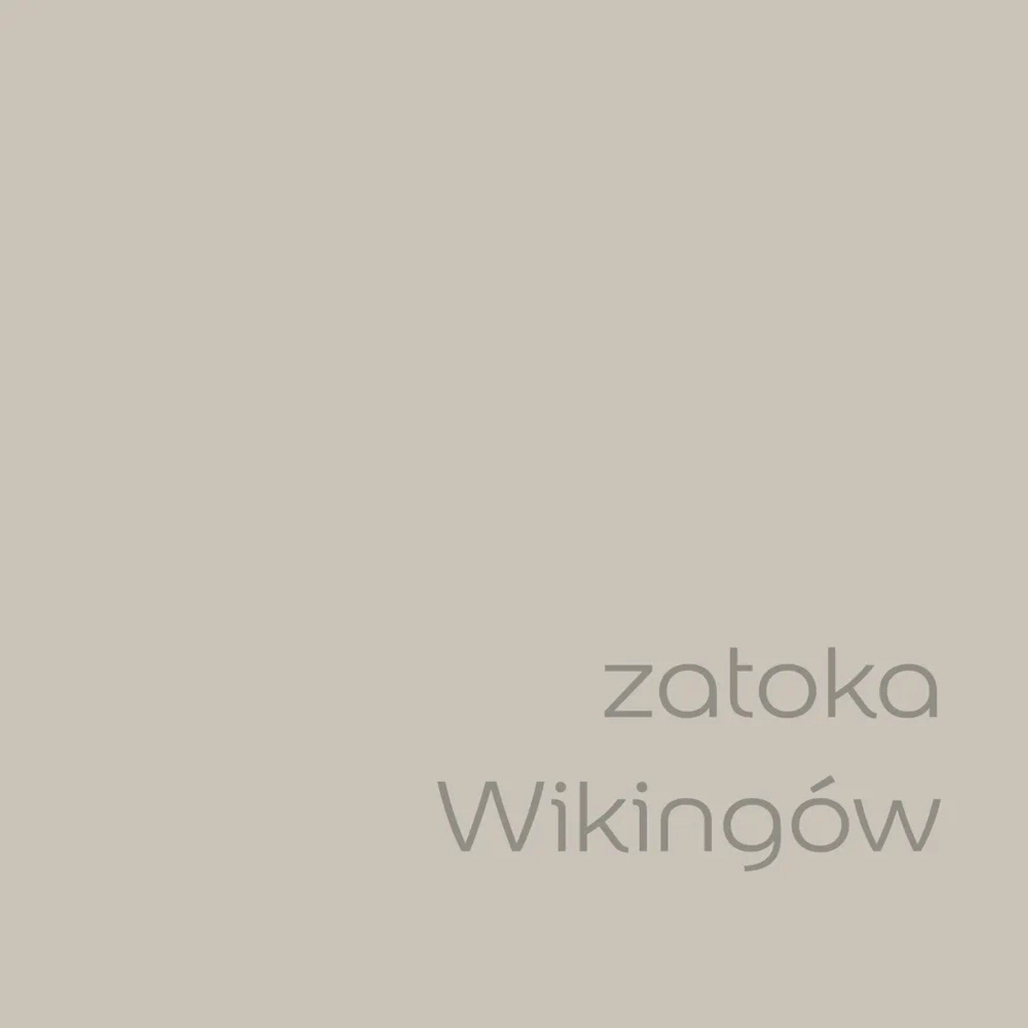 Próbka koloru farby ściennej t.b.t. w odcieniu „Zatoka Wikingów“ (Zatoka Wikingów).