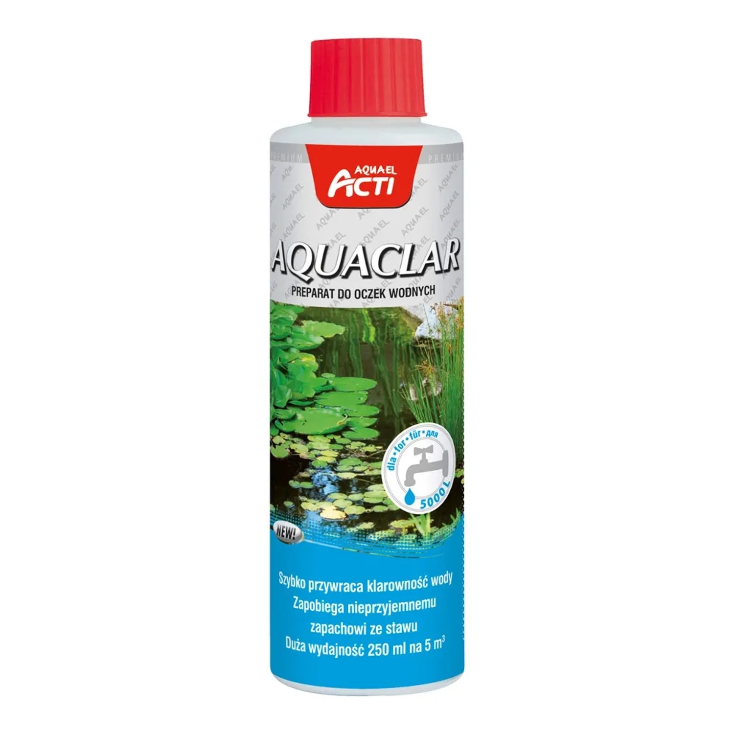 AquaEl Środek do klarowania wody w stawie Acti Pond Aquaclar 250 ml