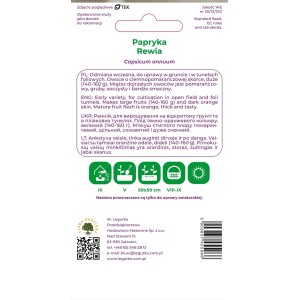 Legutko Papryka Rewia pomarańczowa 0,5g
