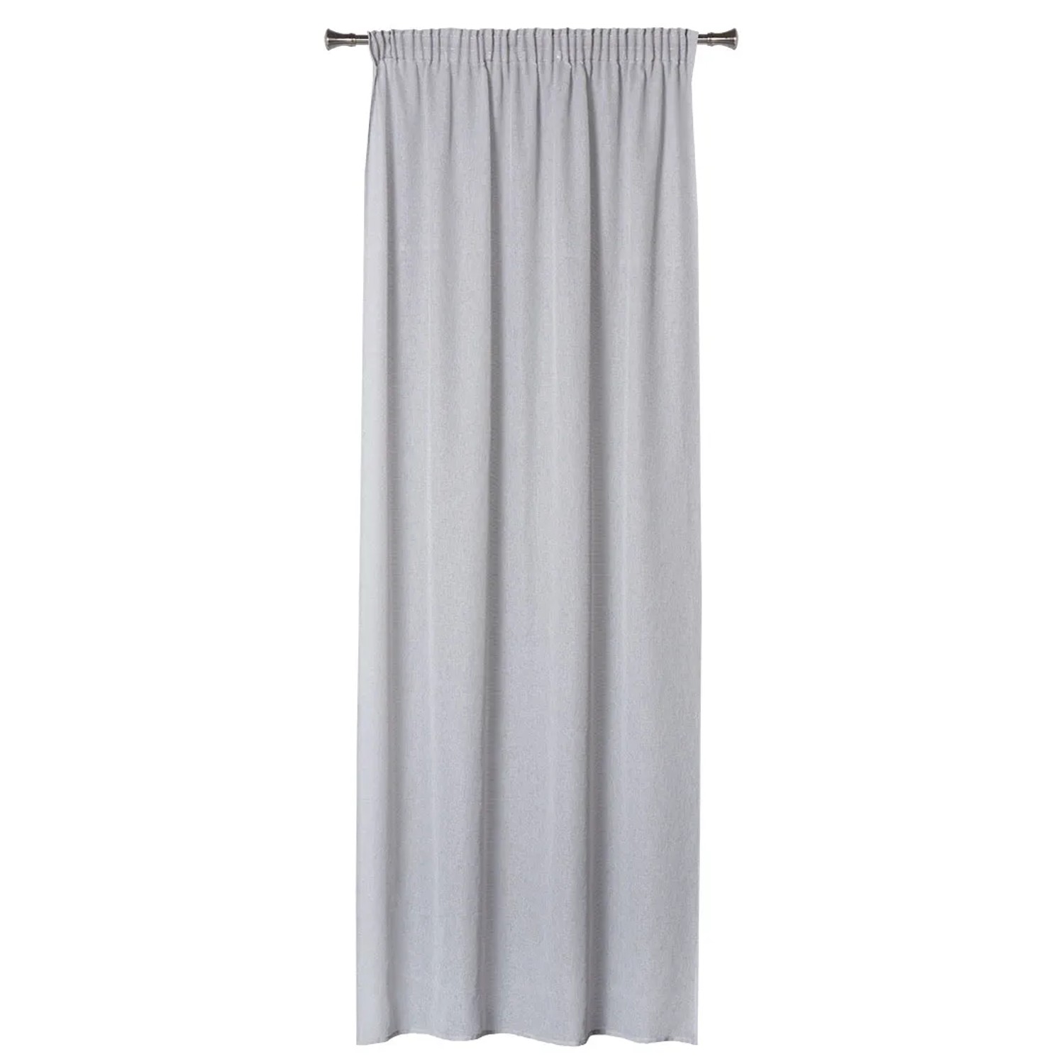 Zasłona NICE na taśmie 140 cm x 260 cm szara