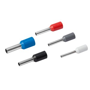 Zestaw tulejek kablowych izolowanych, 400 sztuk, różne kolory i rozmiary (0,5-2,5 mm²).