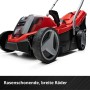 Akumulatorowa kosiarka Einhell Power X-Change GE-CM 18/33 Li z koszem, czerwono-szara. Zaw. akumulator.