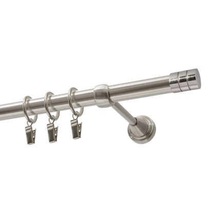 Karnisz FORIO pojedynczy efekt stali 200 cm