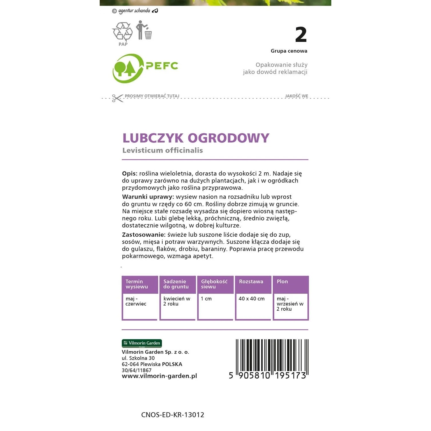 Lubczyk ogordowy - 0,5 g_2