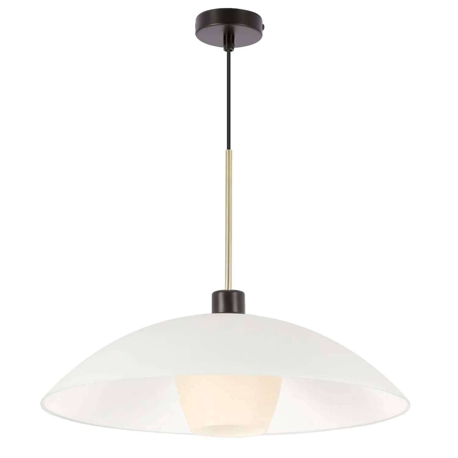Candellux Lampa wisząca DUETTO 1xE27 40W czarno-złota