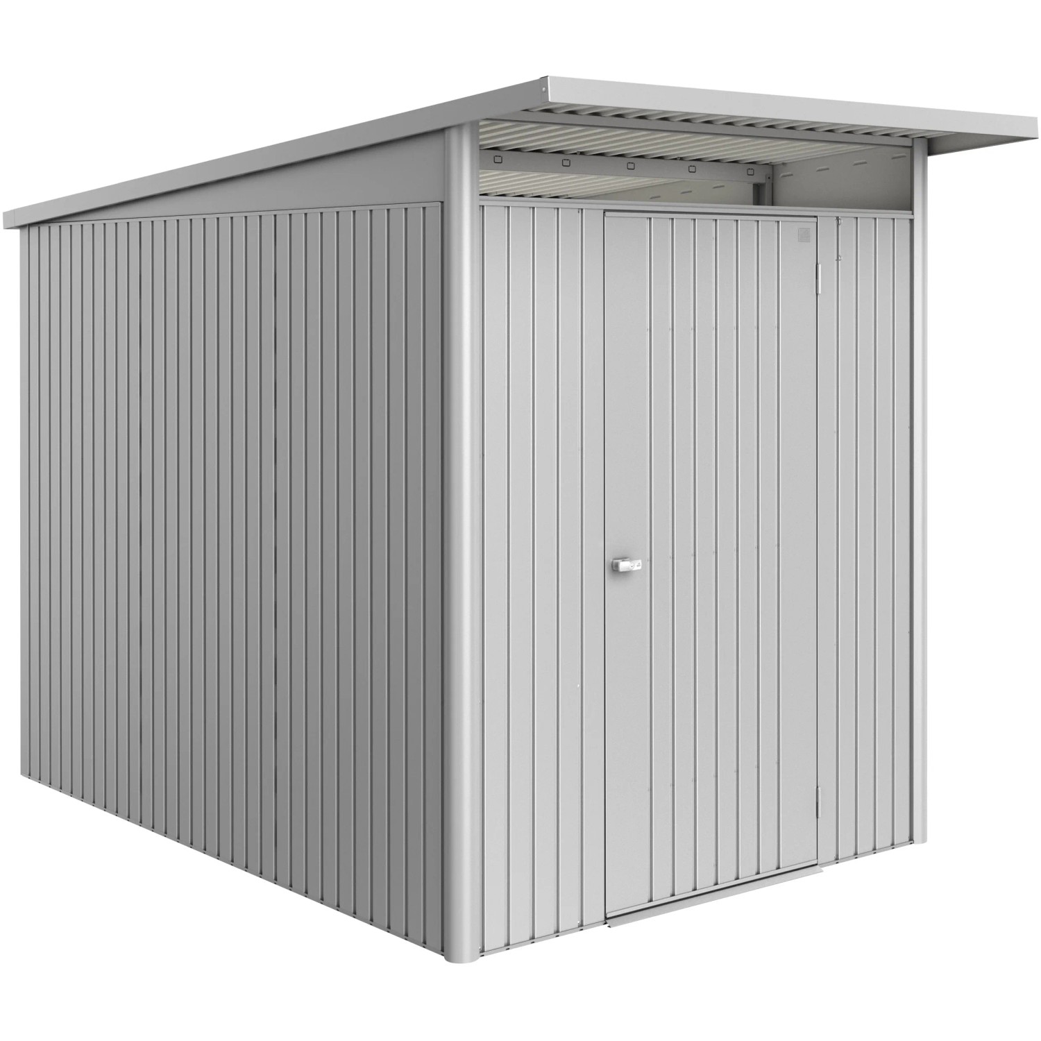 Biohort Domek ogr. metalowy AvantGarde ECO A3 drzwi standard srebrny metalik
