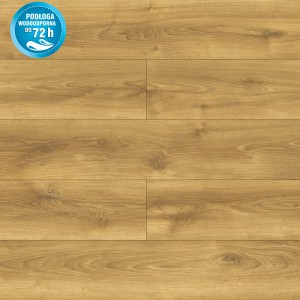 Panele podłogowe o wyglądzie jasnego drewna.