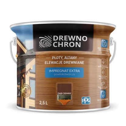 Drewnochron Impregnat Extra powłokotwórczy dąb ciemny - 2,5L