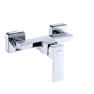 t.b.t. natynkowa bateria prysznicowa chromowana, kwadratowy design.