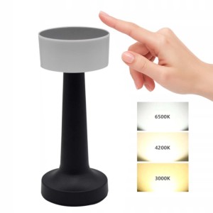 Düwi Lampa stołowa ładowalna LIRA 2W 3000/4200/6500K 120lm czarna