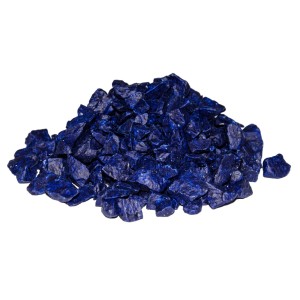 Niebieski żwir ozdobny, kamienie do ogrodu i dekoracji.