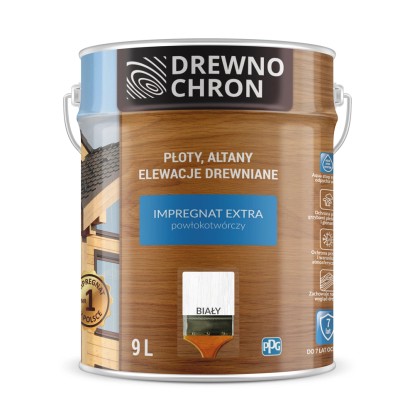 "Drewnochron Impregnat Extra powłokotwórczy biały - 9L></div>