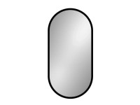 Lustro Evo owal czarne 50x100